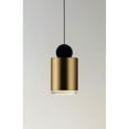 thumbnail image 2 of E20862-75BKGLD ET2 Lighting Nob-7.2W 1 LED Pendant-4 Inches wide by 7.5 inches high, 2 of 5