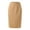 ZZC Khaki, variant on Pleated Midi Skirts For Women Pencil Plaid For Fall Winter High Waisted Bodycon Knee Length Wool With Slit Skirt