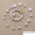 thumbnail image 2 of Accesorios de joyería de bricolaje, broche largo de una palabra, soporte de alfiler de perla, lazo, ramillete, ropa, bufanda de seda, hebilla, 2 of 3