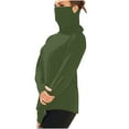 thumbnail image 3 of Jinhomg Women and Men Sun Shirt Big and Tall Outdoor Hiking Shirt With Mask Lightweight Cool Long Sleeve Ice Silk Athletic Tops Unisex Summer Rash Guard Army Green XXXXL, 3 of 9