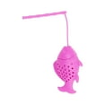 thumbnail image 1 of Liquidation! Infuseurs à Thé en Silicone Forme de Poisson Créative Infuseur de Thé en Feuilles avec Long Manche Lanière Réutilisable Diffuseur d'Intervalle de Thé Filtre de Tasse à Thé pour Accessoires de Infusion de Thé aux Herbes Rose, 1 of 8