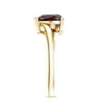 thumbnail image 3 of Rosec Jewels Heart Garnet Solitaire Promise Ring with Diamond, Minimal Heart Ring - 6 mm, 18K Yellow Gold, US 12.00, 3 of 8