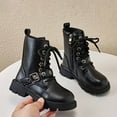 thumbnail image 2 of lnmuld Kids Boots Stylish Girls Ankle Boots with Soft Sole Durable Children Footwear Elegant British Design for Fall Winter Season Comfortable Young Ladies Shoes Size:11-11.5 Years, 2 of 7
