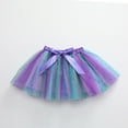 thumbnail image 6 of LYHaoo Girls Star Tutu Skirt With Rainbow Sequin Trim And Mesh Layer For Dance Performance Party Play Dress Up Girls Cute Skirt,Sizes 9-11 Years, 6 of 6