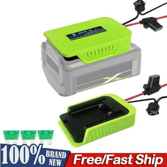 Battery Adapter Converter For Ryobi 40V Li-ion for Power Wheel with Fuse Switch