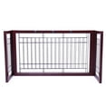 thumbnail image 5 of Topcobe Pet Gates for Kids or Pets, Solid Wood Adjustable Pet Fence Free Standing Dog Gate, Safety Child Baby Gate for House, Doorway, Stairs, 5 of 9