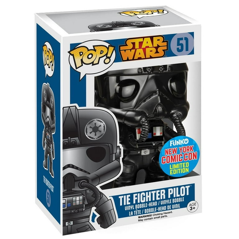 Funko POP Star Wars: Black Chrome Tie-Fighter Pilot NYCC Funko POP Star Wars: Black Chrome Tie-Fighter Pilot NYCC