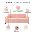 DHP Pin Tufted Transitional Futon, Pink Velvet