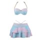 thumbnail image 1 of Gibobby Conjunto de Bañador Sexy Traje de baño de 2 piezas para mujer, conjunto de bikini con anillo halter y falda para cubrir(Rosa,CH), 1 of 5