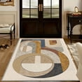 thumbnail image 4 of 6.5'x10' bathroom carpet carpet non slip grip checkered area rug non slip area rug textured area rug, 4 of 10