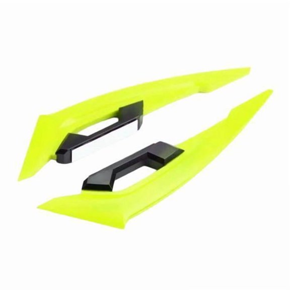 simhoa 4x2 Pieces Motorcycle Side Winglets Maintenance Stylish Modification Accessory yellow 4 Pcs
