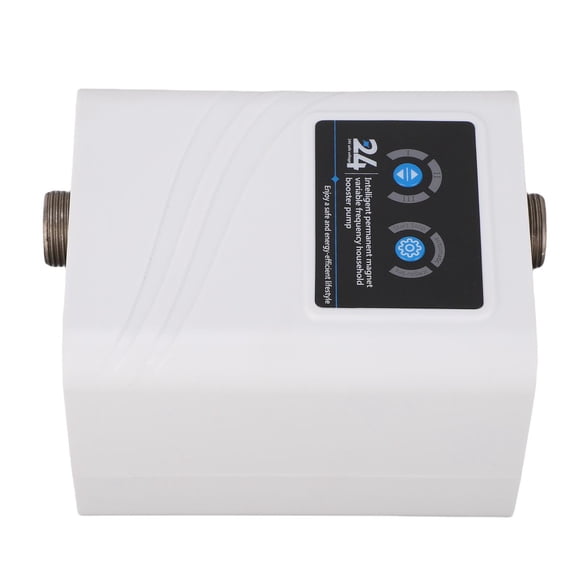120W Water Pressure Booster Pump, 42L Min Flowrate 28m Lift 3 Speed Adjustable Automatic Start Stop for Heater Washing Machine, White