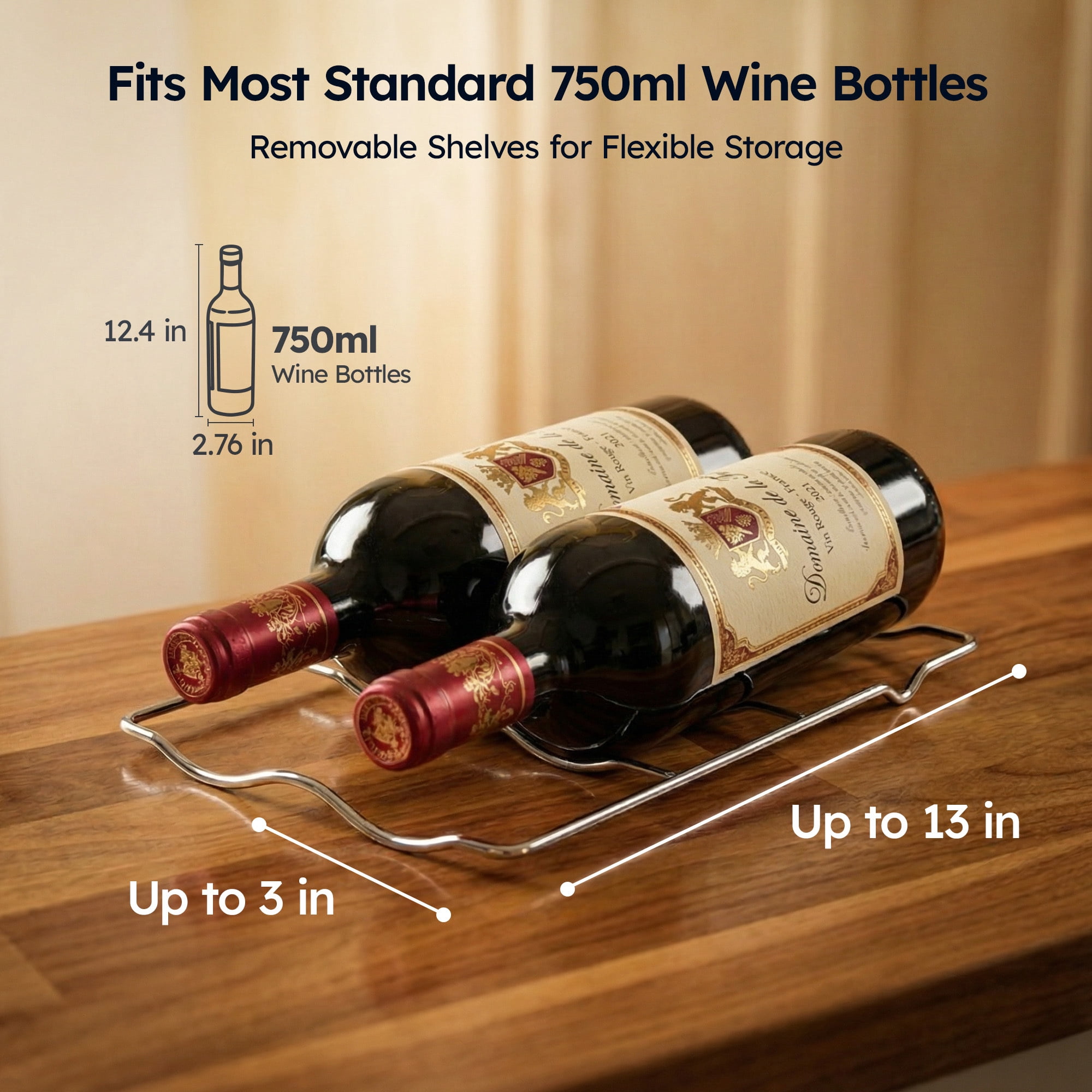 Simzlife 12 Bottle Wine Cooler Refrigerator with Lock, 11 inch Wine Chiller with Stainless Steel Glass Door, Freestanding