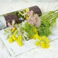thumbnail image 2 of Mightlink 3 Forks Artificial Lace Flower Realistic Non-fading No Withering Not Need to Water Vivid Decorative New Korean Style Artificial Flower for Home, 2 of 7