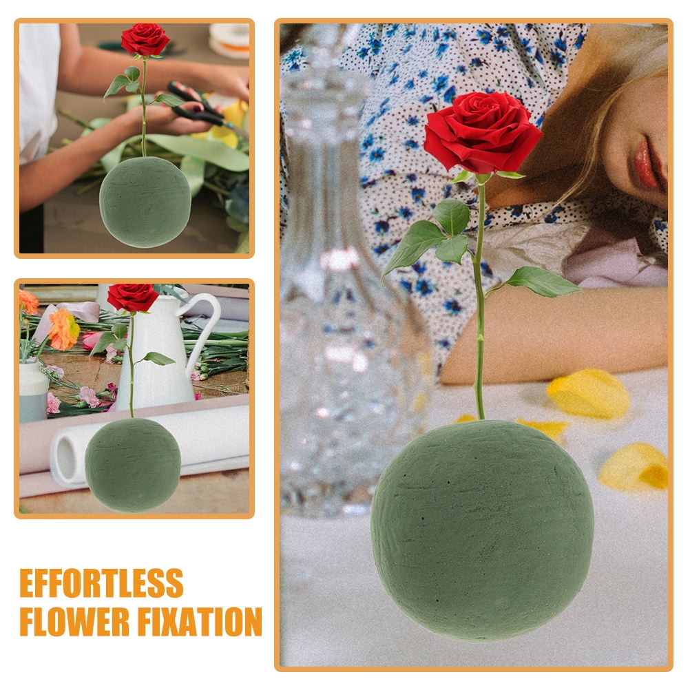 OUNONA Set of 2 Green Artificial Flower Foam for Wedding, Birthday, Craft Projects, and Christmas Decorations