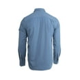 thumbnail image 2 of The American Outdoorsman Long-Sleeve Fishing Shirt Blackfoot River, Moisture-Wicking Button-Up Clothes/Apparel for Men (Dusk Blue, XXL), 2 of 7