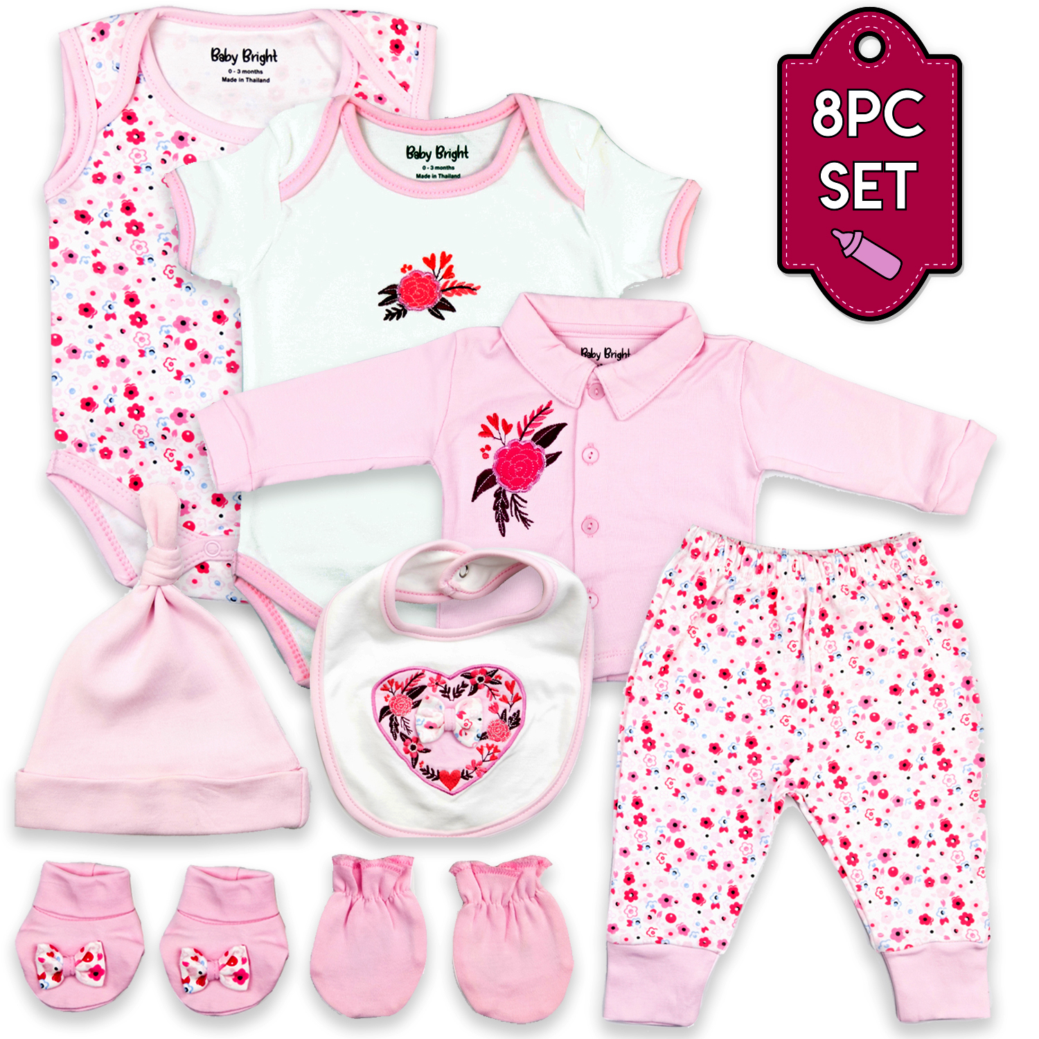 Layette Baby Junior in Pink 