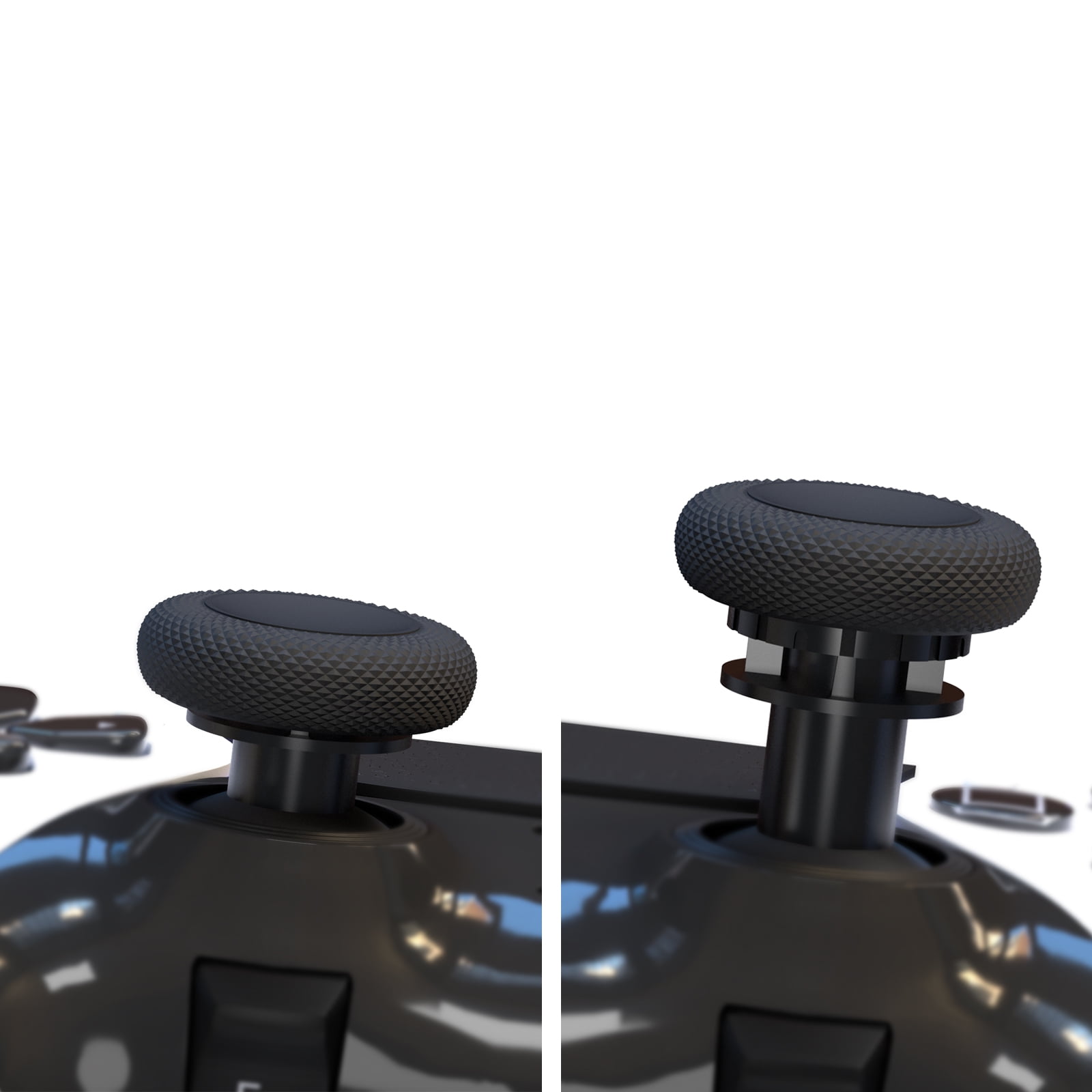 EXknight Controller Freaks for DualSense Edge, Height Adjustable Sticks for PS5 Pro Controller, 2 Low Rise(2 Heights), 2 Mid Rise(4 Heights), 2 High Rise(4 Heights)