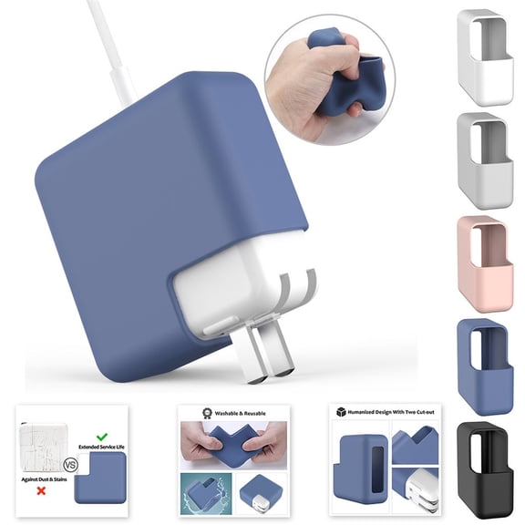 Viflosae Soft Silica gel Shock Proof Charger Protector Case Cover For iMacbook air/pro Electronics Gadgets