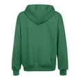 thumbnail image 3 of Mohiass Womens Oversized Hooded Sweatshirt Long Sleeve Drawstring Cute Hoodie Lightweight Solid Fleece Pullover Tops Dark Green XL, 3 of 4