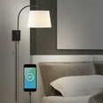 thumbnail image 5 of JONATHAN Y Gosling 22.5" 1-Light Mid-Century Modern Plug-In or Hardwired Iron LED Gooseneck Swing Arm Wall Sconce with Pull-Chain and USB Charging Port, Oil Rubbed Bronze, 5 of 11