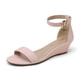 thumbnail image 1 of Sandalias DREAM PAIRS INGRID de Gamuza Rosa con Cuña de 4.5 cm, 1 of 7