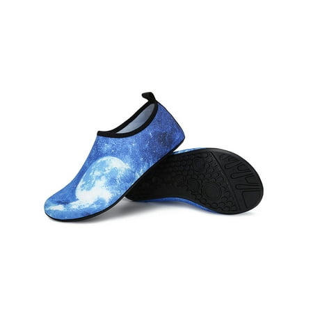 

Eloshman Unisex Water Shoes Barefoot Beach Shoe Quick Dry Aqua Socks Summer Athletic Surf Flats Comfort Style D 8.5-9