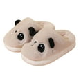 thumbnail image 6 of WUANDIXFA Kids Slippers, Animal Slipper for Girls Boys with Capybara Cow Bunny Bear Panda Sheep Winter Toddler Fuzzy Cute Fluffy House Shoes, Plush Cartoon Bedroom Slides, Kawaii Soft Cozy (Khaki, 2), 6 of 6