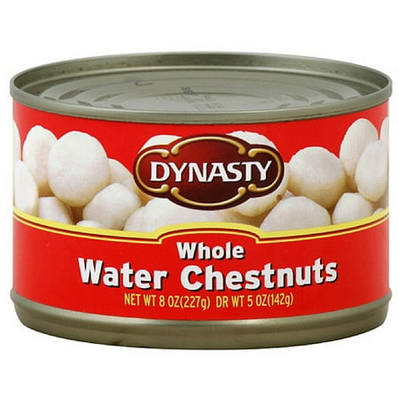 Dynasty Whole Water Chestnuts, 8 oz (Pack of 12)