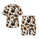 thumbnail image 1 of Balery Cow Tie Dye Conjunto de Pijama Infantil de Manga Corta con Estampado – Ropa de Dormir de Algodón Suave-3X-Large, 1 of 6