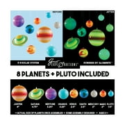 Great Explorations Glowing 3D Solar System Lifetime Glow Toys, 1.2 lb, 240 Count