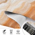 thumbnail image 4 of Warm Brown and White Marble Runner Area Rug 2x6 Soft Non-Slip Washable Bedside Carpet for Hallway Bedroom Living Room Home Decor, 4 of 8