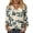Khaki, variant on Iaqnaocc Womens Tops Summer 3/4 Sleeve Casual Crewneck T-Shirts Vintage Floral Print Tunic Tops Loose Fit Spring Day Tee Top Purple XL
