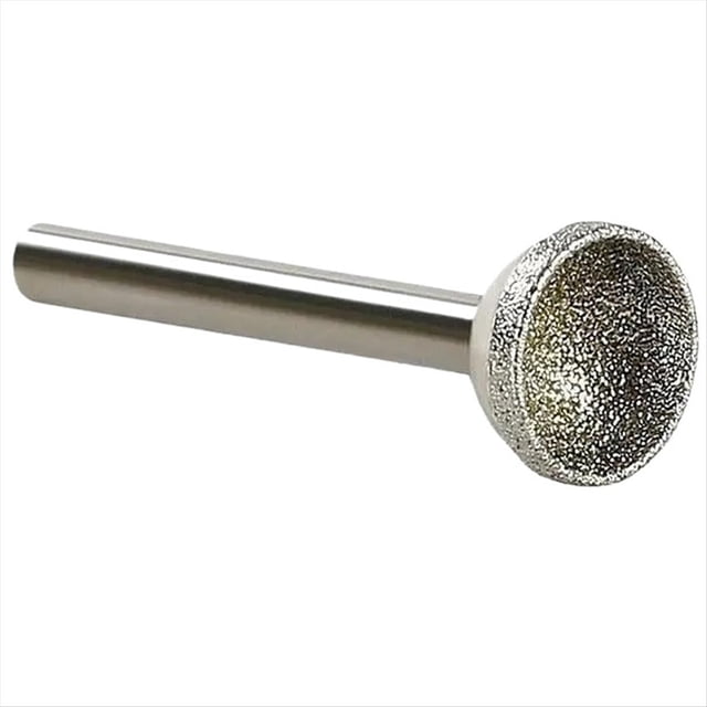 1 Pieza Punta de Diamante Montada de 10-25 mm, Cabeza Cóncava Esférica para Piedra de Jade, Ámbar y de Abejas, 6 X 18 mm.