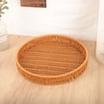thumbnail image 4 of Plastic Imitation Vines Woven Storage Basket, Fruit and Vegetable Storage Basket with Natural Look | Multi-functional Tray for Snacks and Candy, Durable and Washable, Size M, 4 of 5