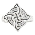 thumbnail image 3 of JOYARIS Anillo Nudo De Bruja Amuleto Proteccion Zirconias Plata 925 Talla 7 AN-0000550, 3 of 4