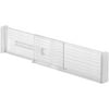 InterDesign Linus Adjustable Deep Drawer Organizer Dividers, Set of 2, Clear