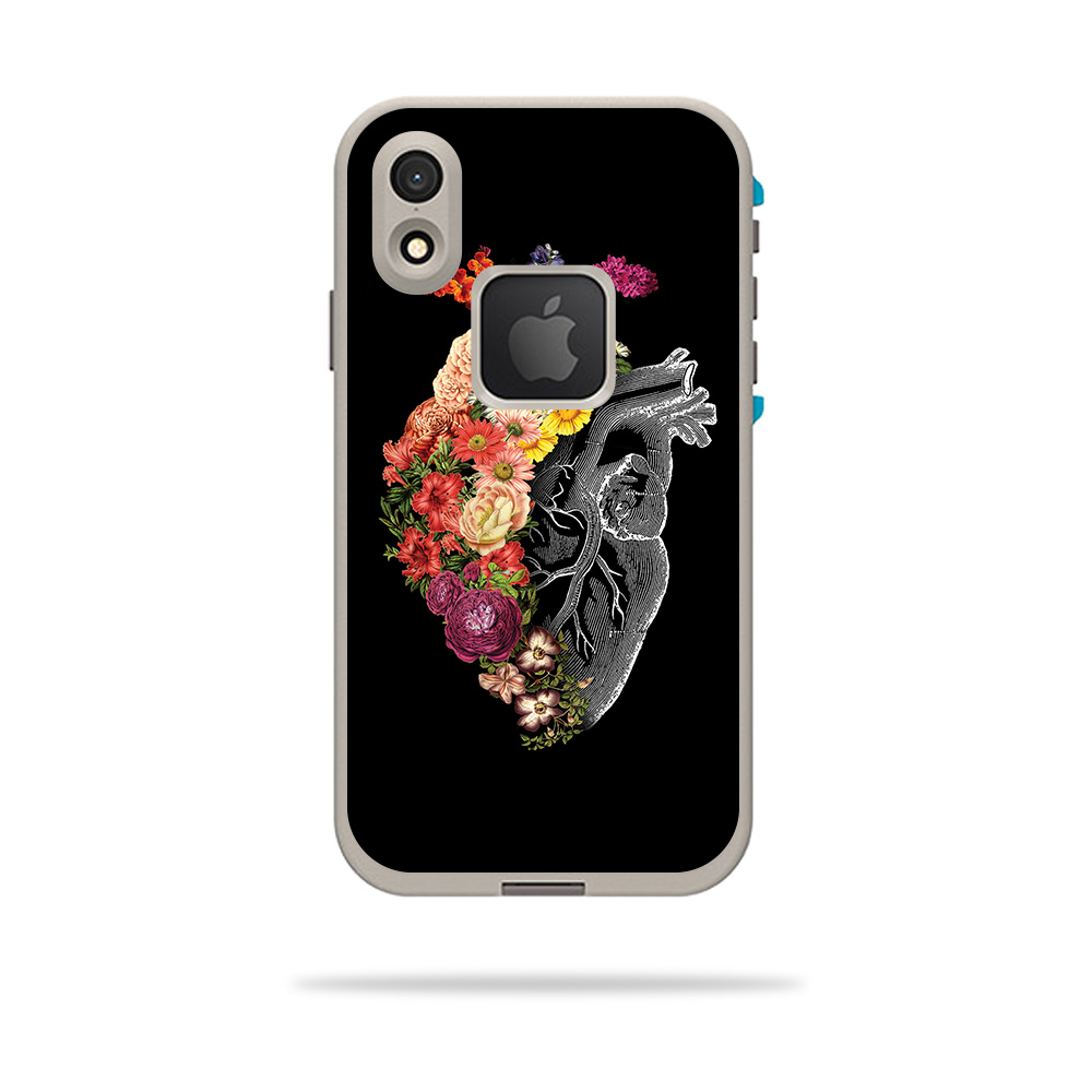 Skin Decal Wrap for LifeProof FRE iPhone XR Case sticker Spring Heart