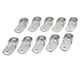 thumbnail image 4 of 2x 10 Unids/pack Armario Ovalado Extremo de Varilla Accesorios de Hardware para Muebles 2 piezas, 4 of 8