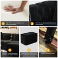 thumbnail image 4 of NYBOPAVIS King Size Pull Out Sofa Bed, Oversized Loveseat Sofa Convertible Sleeper Sofa Bed, Velvet Sofa Couch with Ottoman for Living Room, 4 of 7