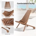 thumbnail image 6 of VINGLI FSC Acacia Wood Folding Outdoor Chairs Set of 2,Weather-Resistant Wooden Folding Chairs Patio Chair Furniture Comfy Adirondack Chairs Lounge Chair for Deck Fire Pit Porch Camping,Up to 350LBS, 6 of 7