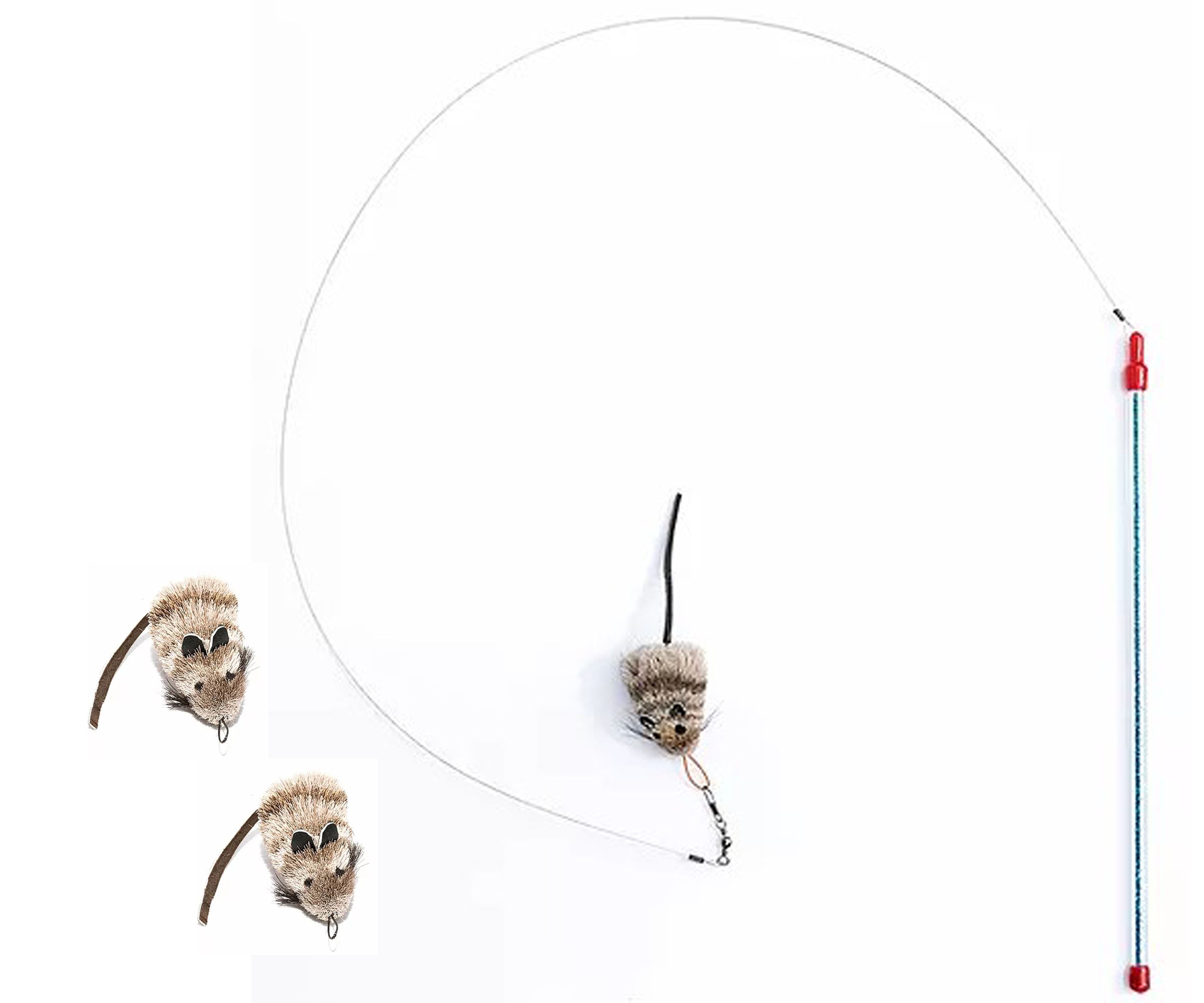 Go Cat Cat Catcher Teaser Wand Plus 2 Extra Cat Catcher Mouse