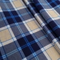 thumbnail image 4 of Txeol Mens Big and Tall Plaid Shirts Warm Sherpa Lined Long Sleeve Tops Casual Button Down Fleece Shackets with Chest Pocket,Blue XXXXL, 4 of 7