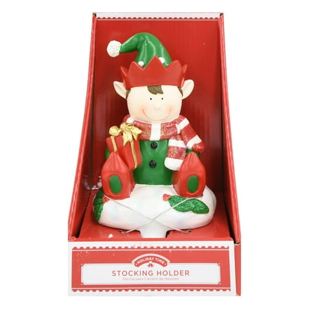 Holiday Time Stocking Holder Elf Walmart Com