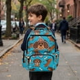 thumbnail image 6 of Pzuqiu Cute Dachshund Print 17 Inch Kids Backpacks Large Capacity School Bookbags with Padded Straps Multiple Zipper Pockets Lightweight School Bags for Teens Students Age 6-18, 6 of 7
