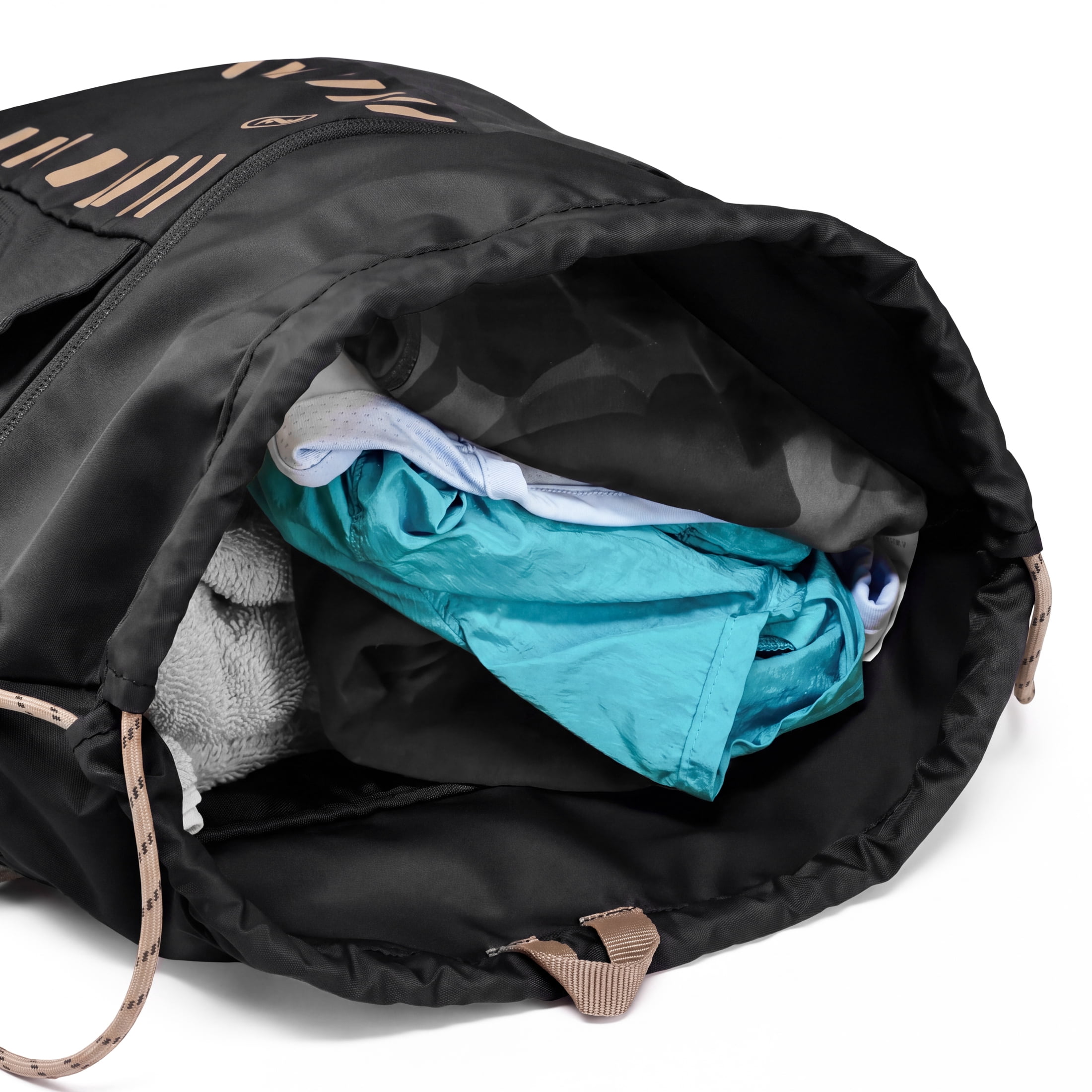 Athletic Works Drawstring Cinch  Sports Backpack, Black
