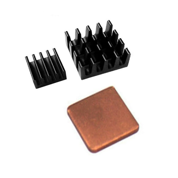 Raspberry Pi 3 2B 3B B+ With Pure Copper Aluminum Heat Sink 3 Pieces Of A Set Of Pp Bags