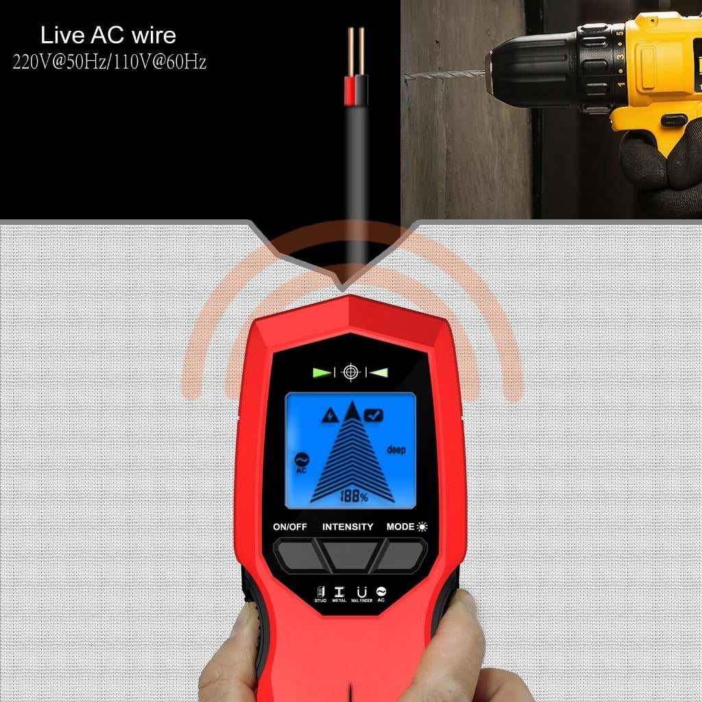 Youthyao 7 in 1 Wall Beam Finders Scanners Easy Carry forW00dMetal & Live Wire Detection