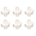 thumbnail image 3 of Pipe Connector, 25mm/1in Wide Application Safe Connection Pipe Fitting 10 Pcs 5 Way  for Swimming Pool Product White, 3 of 7