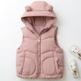 thumbnail image 2 of MEZZALL Girls Winter Coats Vests With Hood Sleeveless Kids Warm Quilted Jackets Stylish Casual Outerwear For Toddler Children Breathable Dailywear, 2 of 9